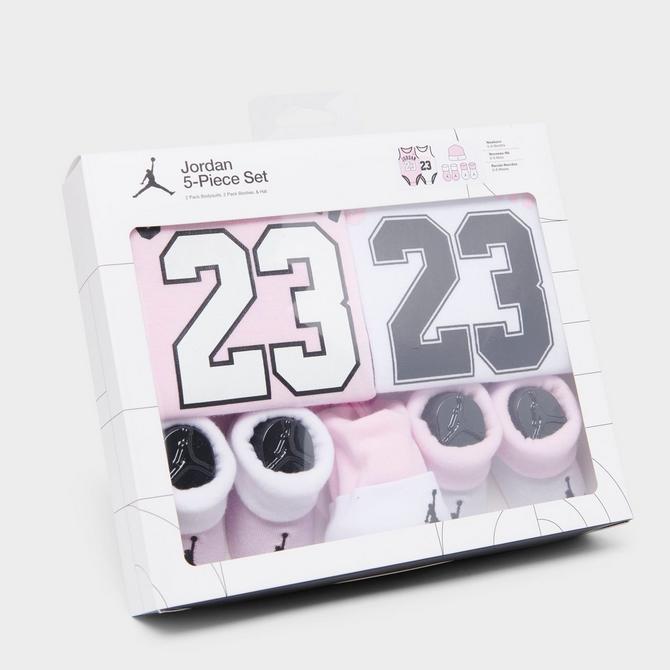 Jordan 3-Piece Mesh Jersey Bodysuit Box Set Baby 3-Piece Bodysuit Box Set.