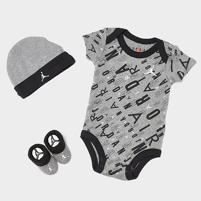 Hat and Booties Box Set 3-Piece Boys Infant HBR Allover Print Bodysuit JD Sports Accessories Headwear Hats 