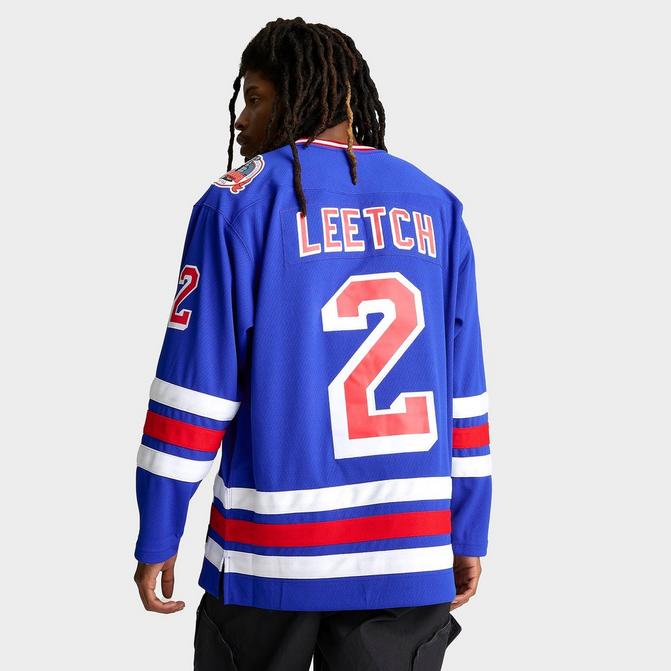 Men's Mitchell & Ness Blue Line Brian Leetch New York Rangers NHL 93-94  Hockey Jersey