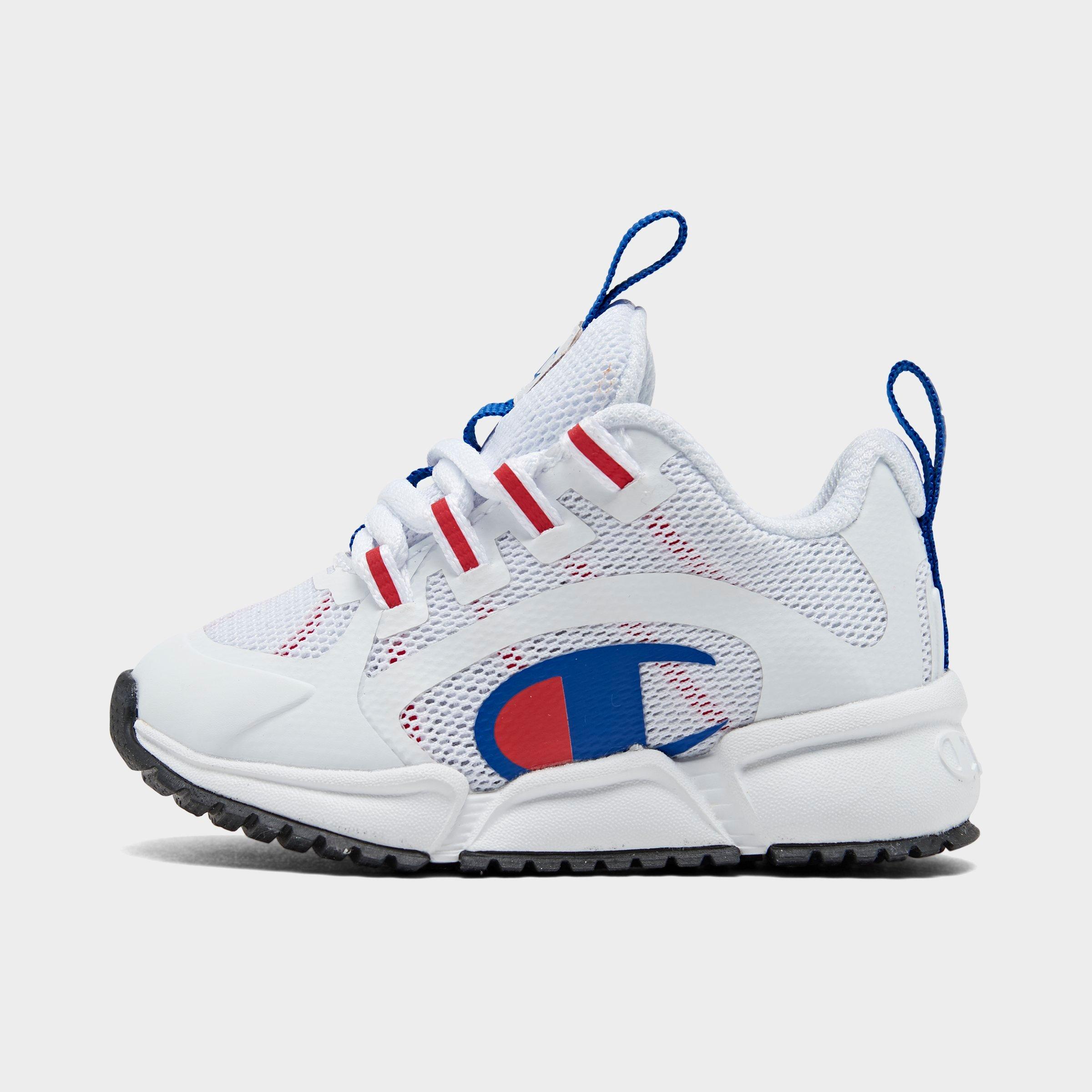 red white and blue champion shoes