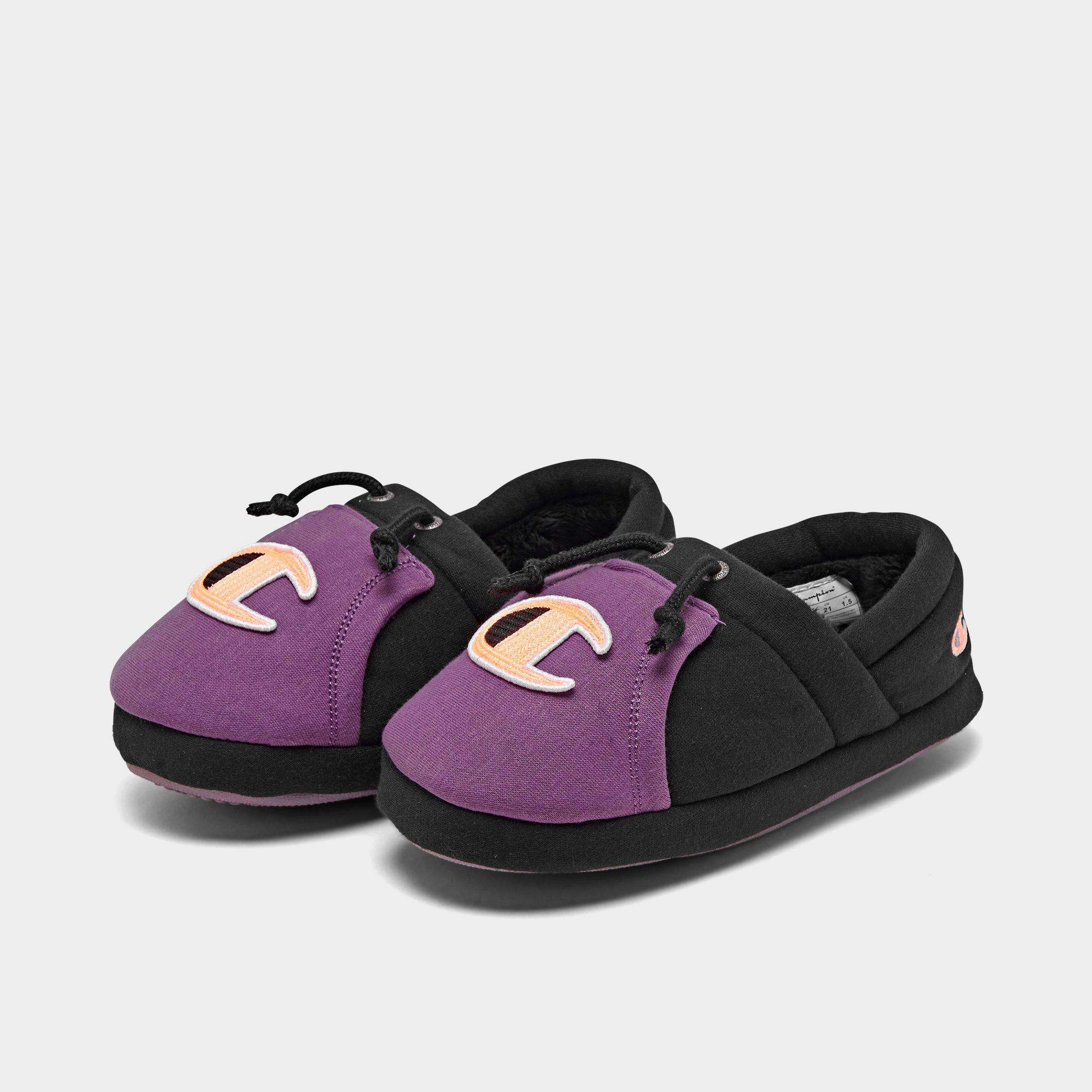 girls purple slippers
