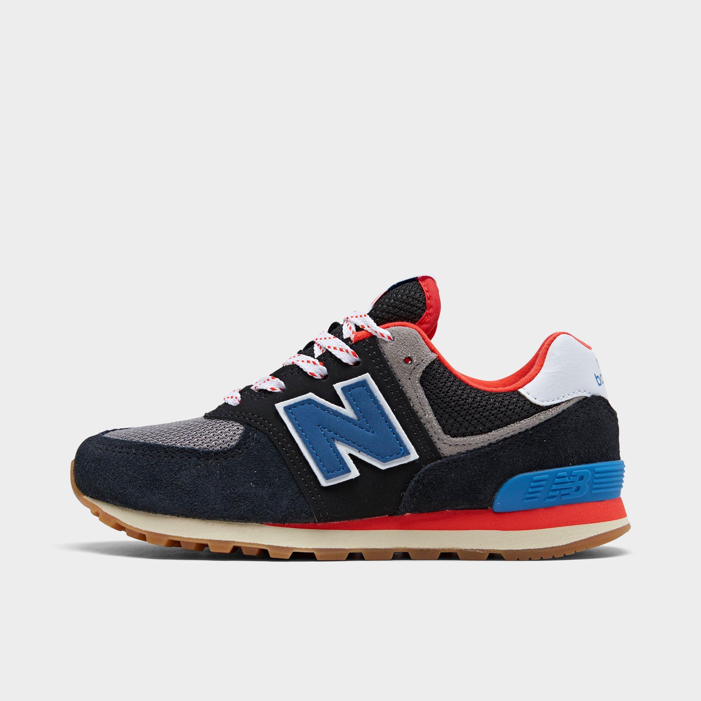 new balance 574 black red white