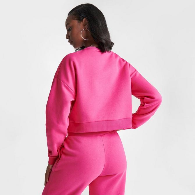 Women s Pink Soda Sport Cropped Crewneck Sweatshirt JD Sports