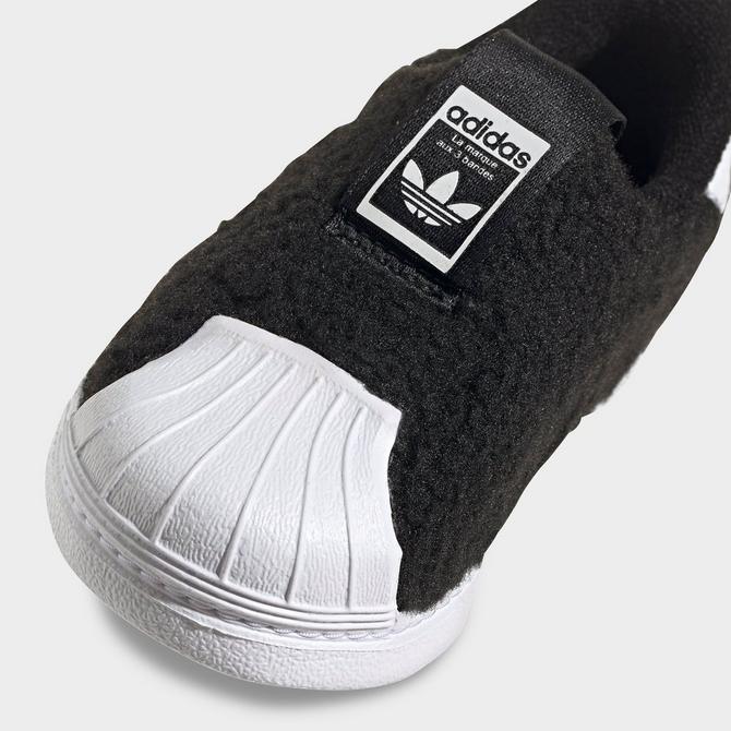 Kids Toddler adidas Originals Superstar 360 Fuzzy Slip On Casual