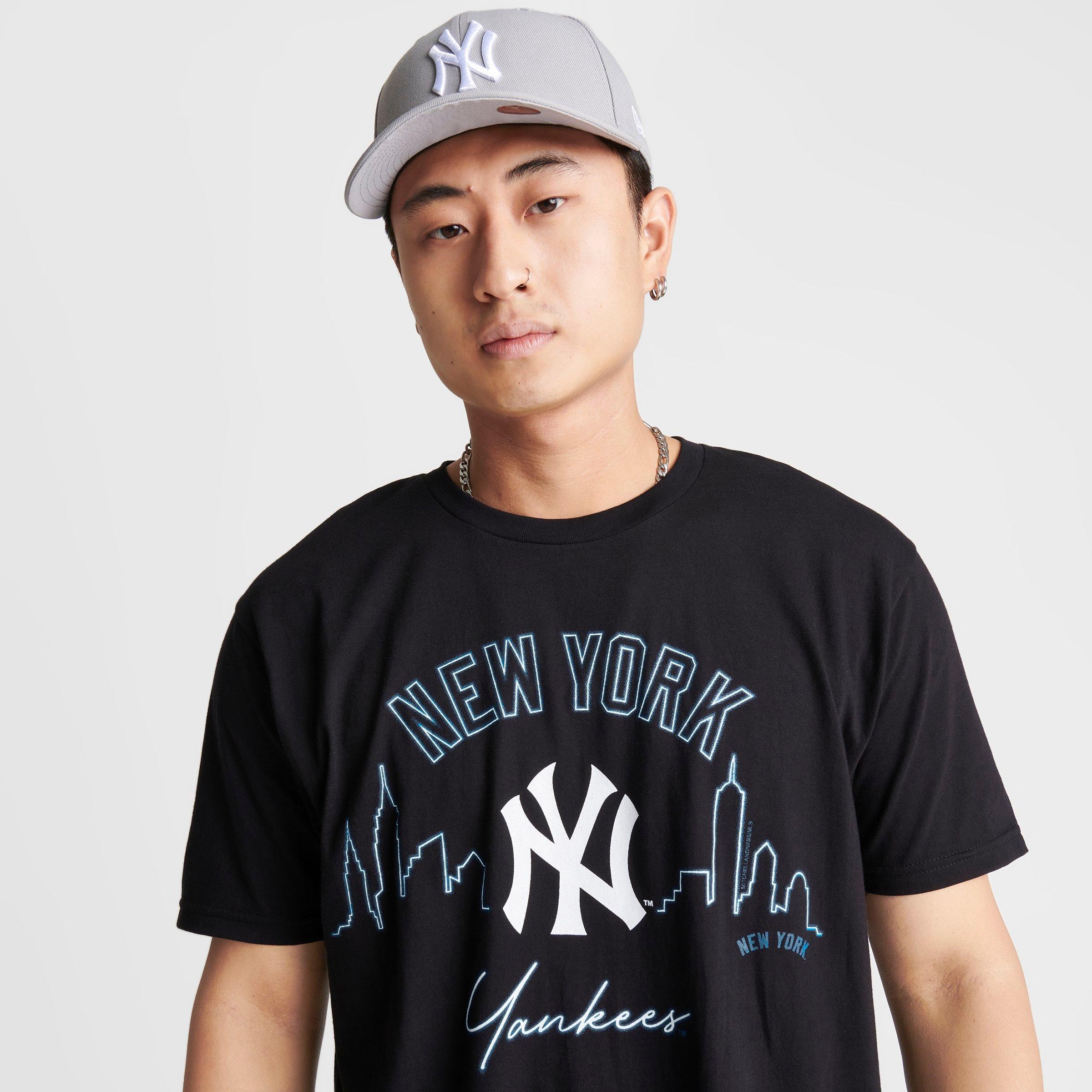 Men's Mitchell u0026 Ness New York Yankees MLB Neon Skyline Graphic T-Shirt