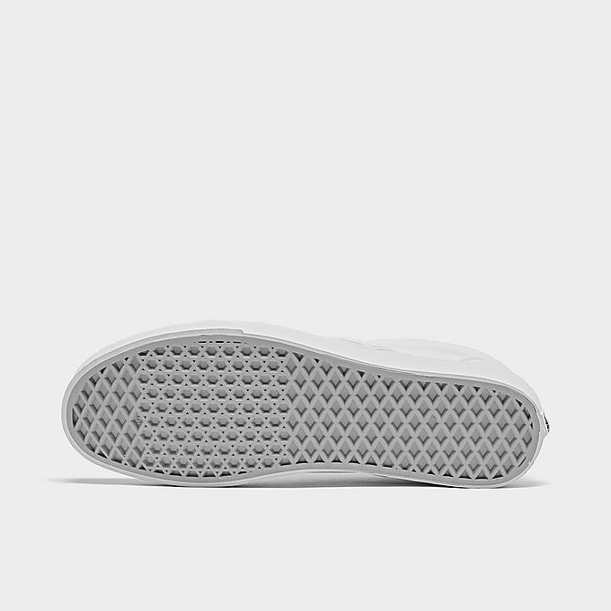 Bottom view of Vans Classic Slip-On Casual Shoes in White Click to zoom