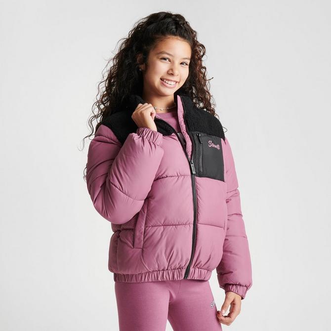 Girls' Sonneti Sherpa Padded Jacket| JD Sports