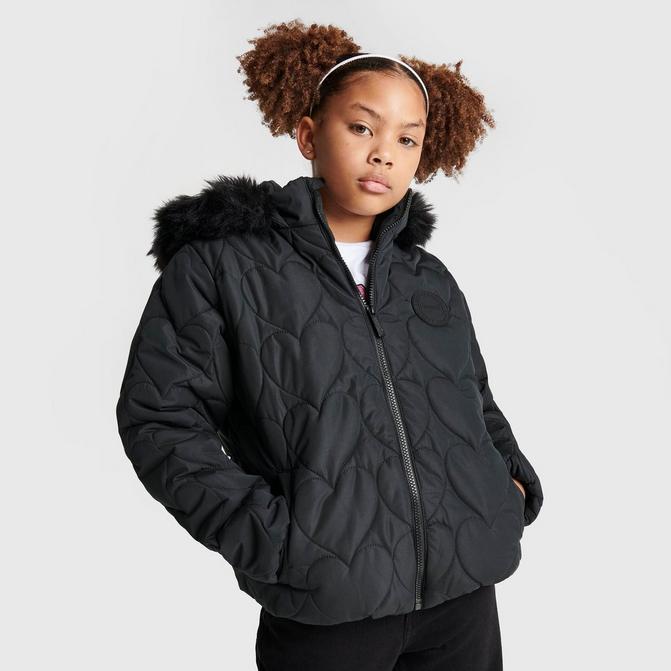 Black puffer jacket store jd