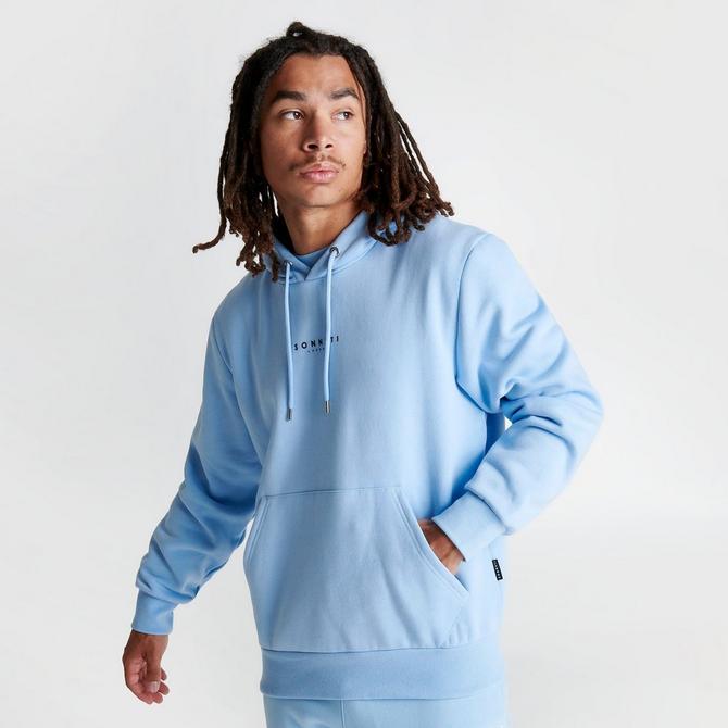 Black best sale blue hoodie