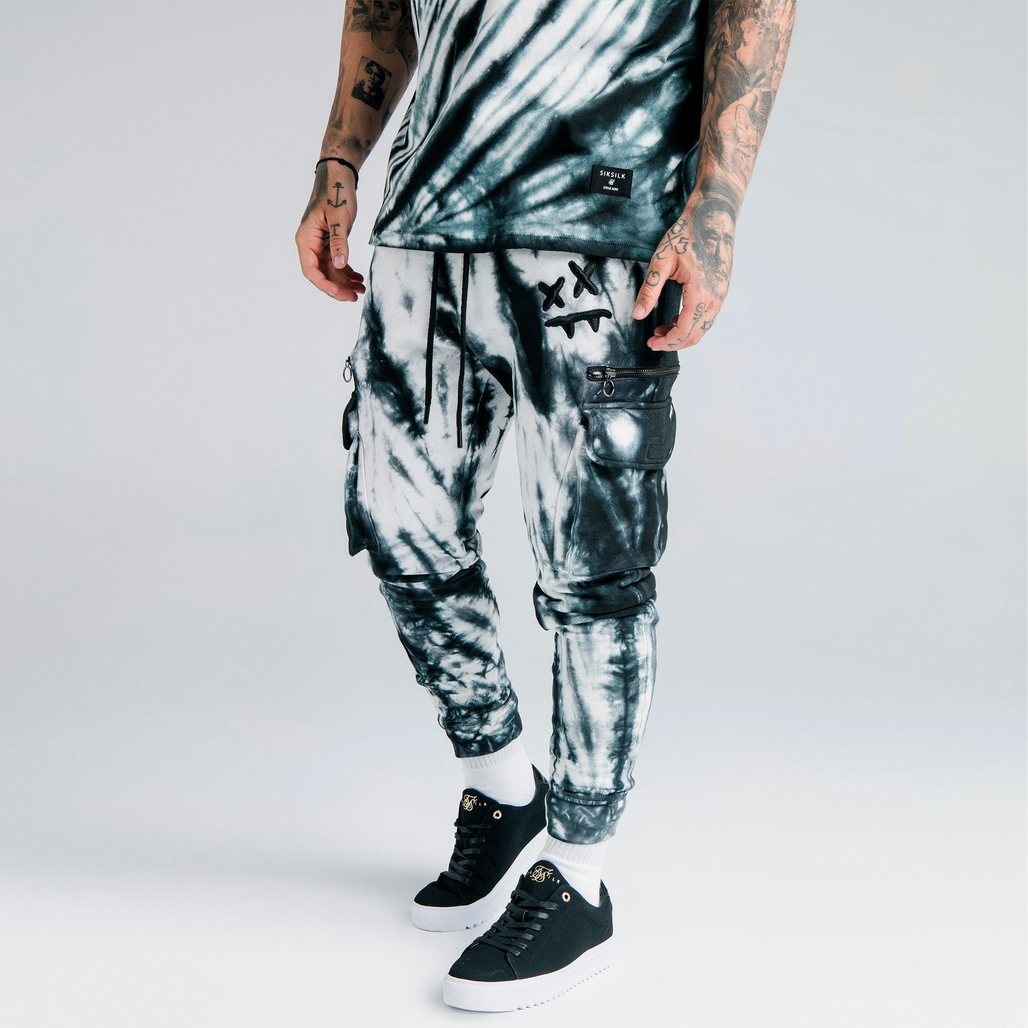 mens white cargo joggers