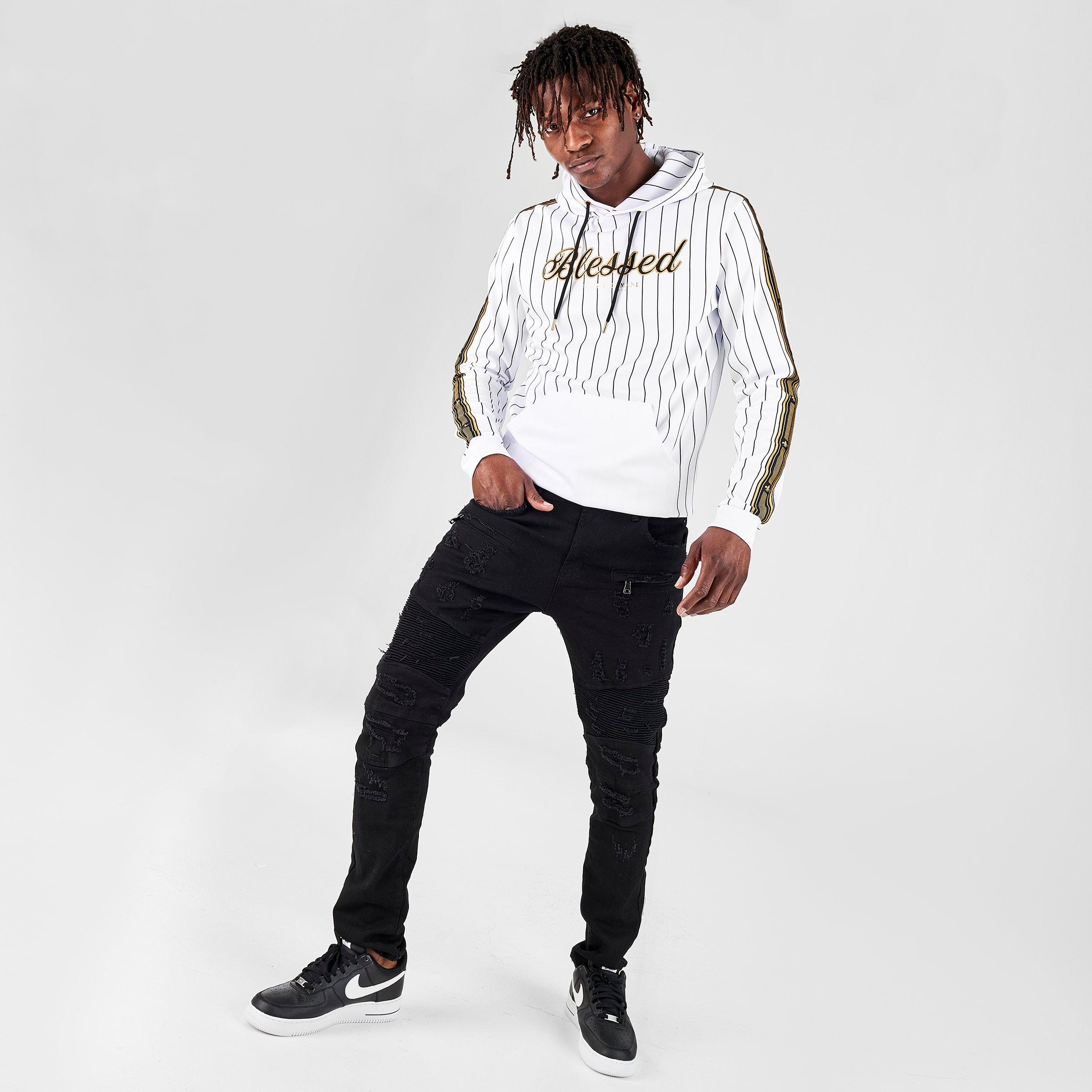 black three quarter jeans