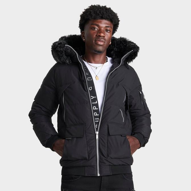 Black Supply & Demand Taymore Short Parka Jacket - JD Sports Global