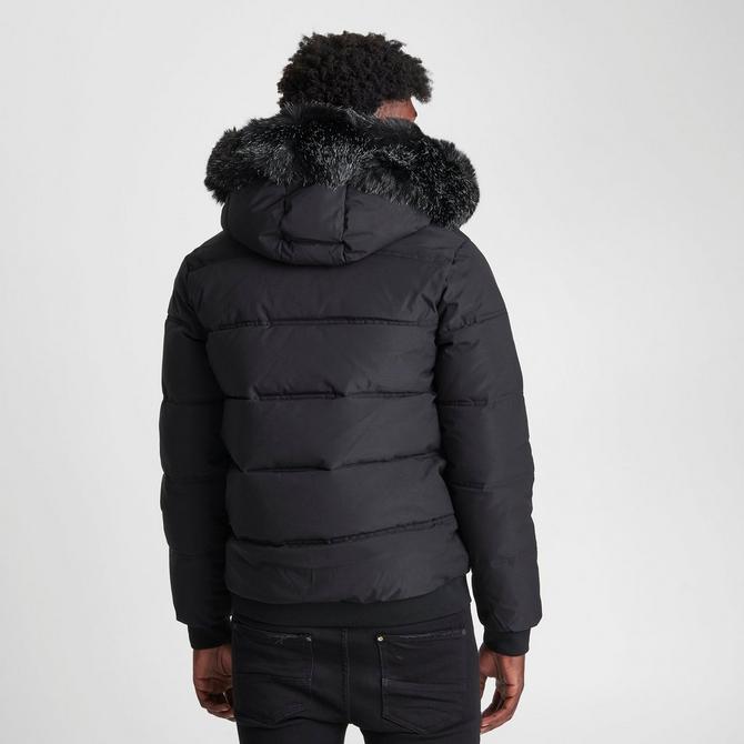 Black short 2024 parka coat