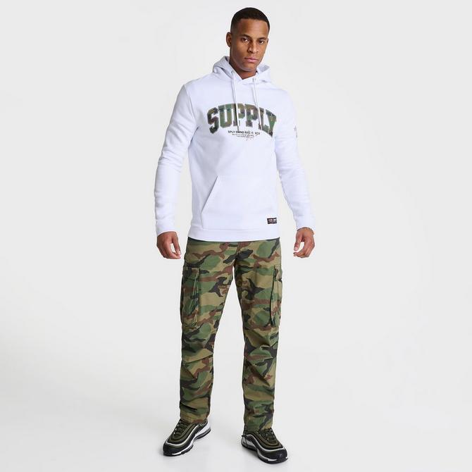 Men s Supply Demand Ring Camo Hoodie JD Sports