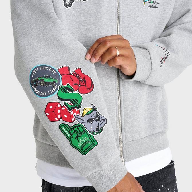 CNCPTS Melange Neoprene Zip Hoodie (Charcoal)