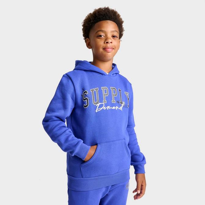 Boy in 2024 blue hoodie