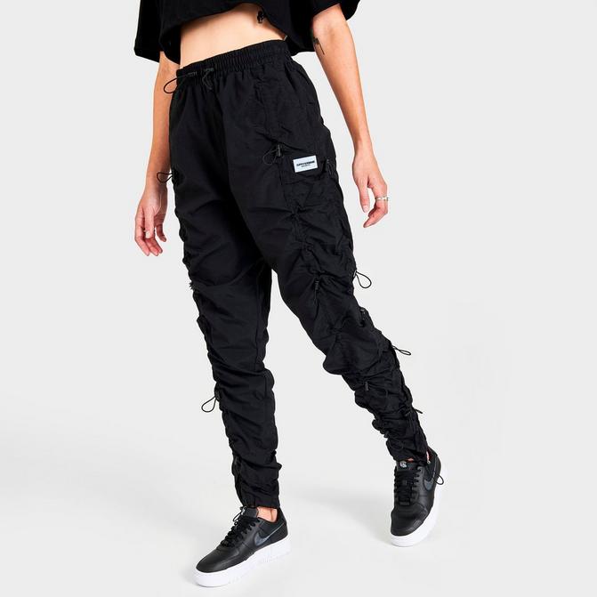 Plus Size Good Vibes Multi Pockets Jogger - Black