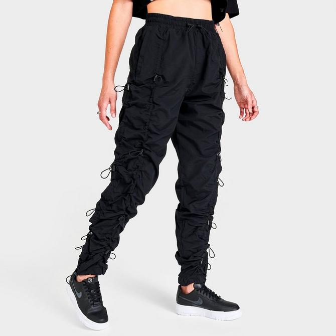 Wholesale Womens Straight Leg Cargo Pants With Bungee Cord Ties - Blac –  S&G Apparel