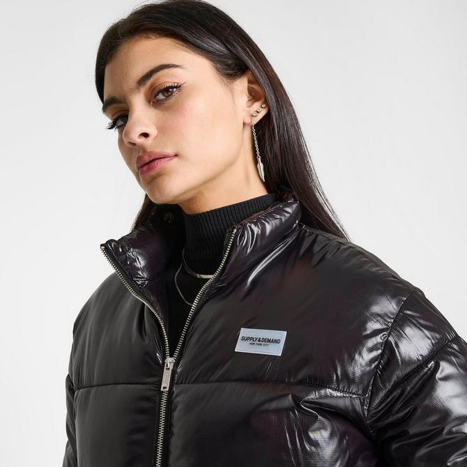 Supply and demand hot sale black puffer jacket