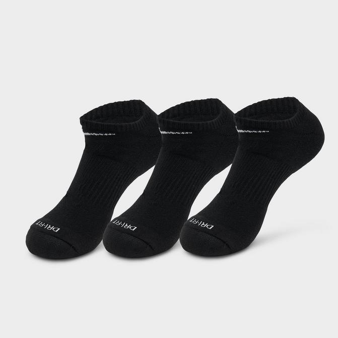 Workout Trainer Socks 3 Pack - Black A, Women's Sports Socks