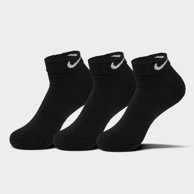 Workout Trainer Socks 3 Pack - Black A, Women's Sports Socks