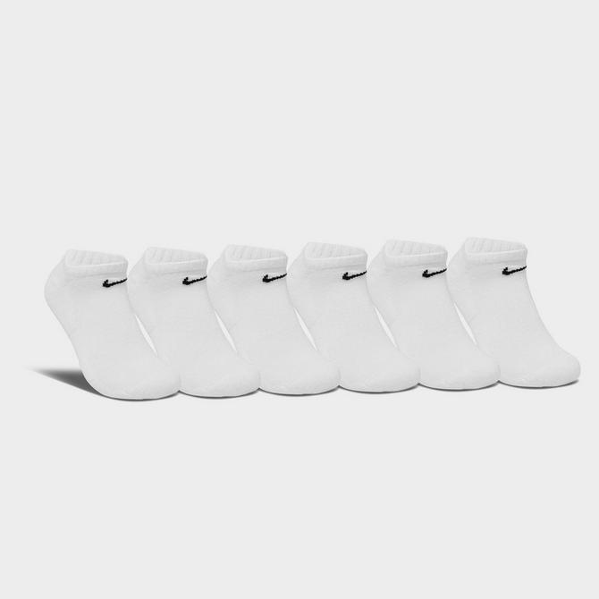 Nike white 6 pack trainer socks