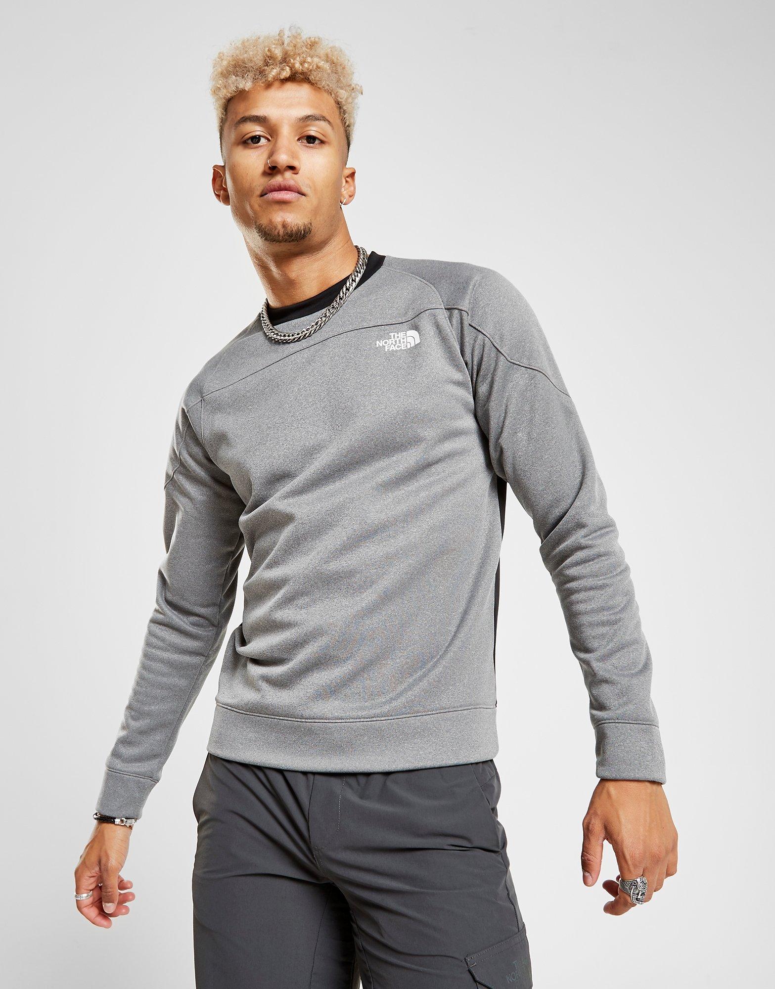 north face men's crew sweatshirt