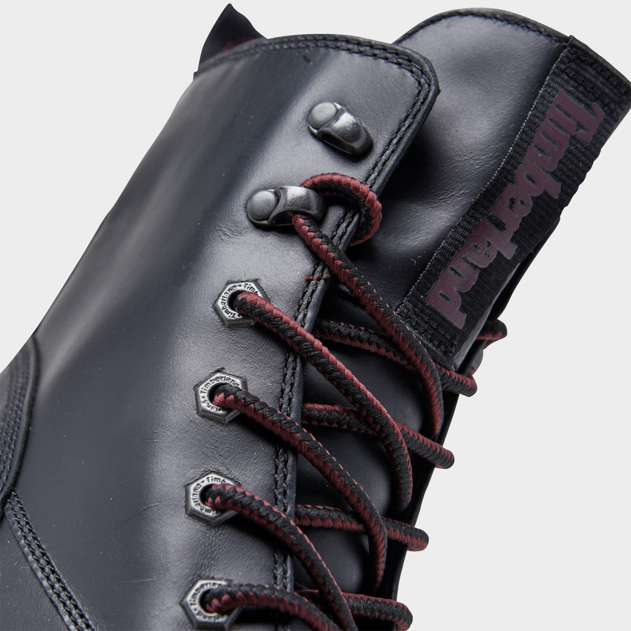 womens black tie up boots