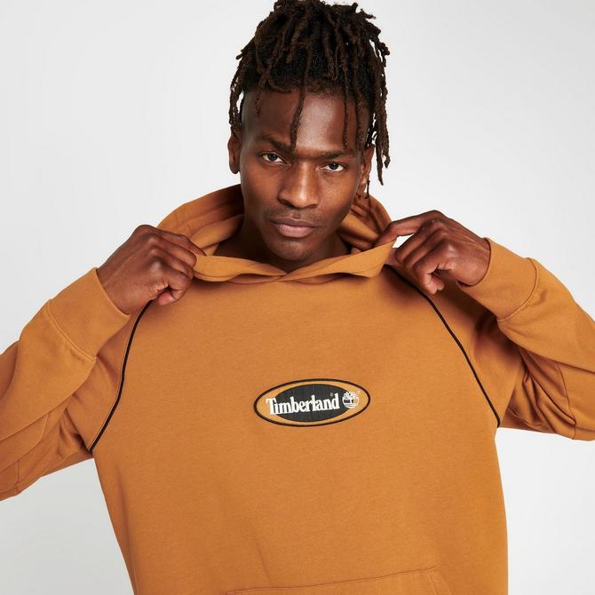 Timberland men's logo pullover best sale wheat hoodi