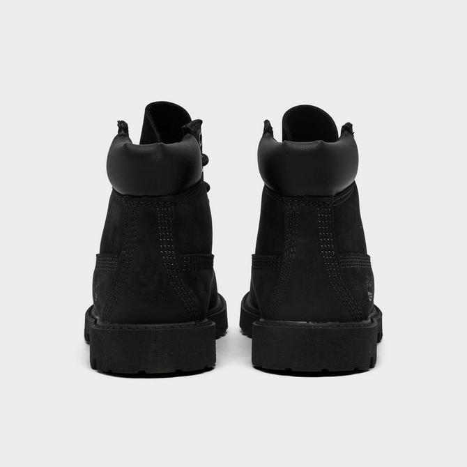 Left view of Kids' Toddler Timberland 6 Inch Premium Waterproof Boots in Black Click to zoom