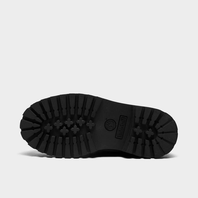 Bottom view of Kids' Toddler Timberland 6 Inch Premium Waterproof Boots in Black Click to zoom