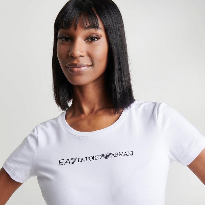 Emporio armani logo 2025 t shirt women's