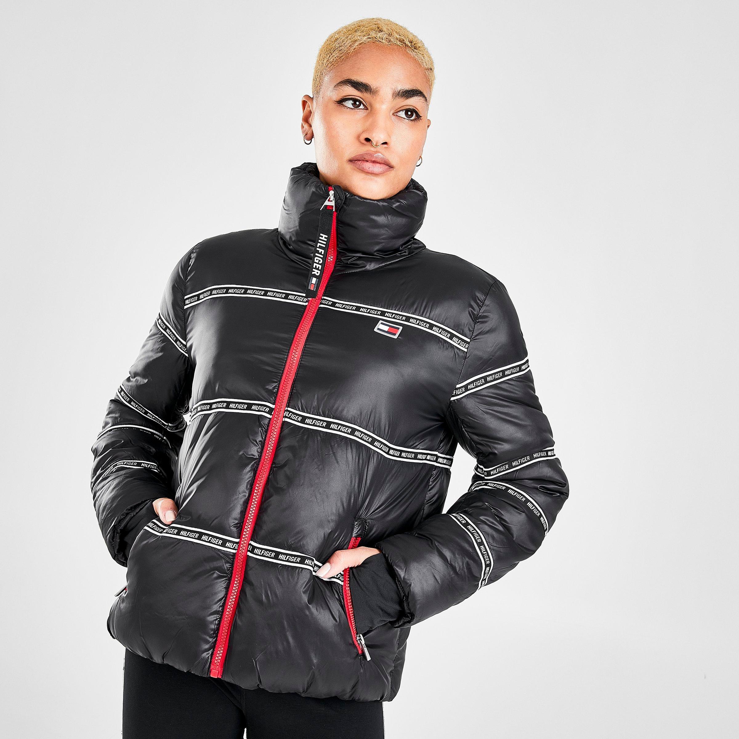 tommy hilfiger cropped puffer jacket