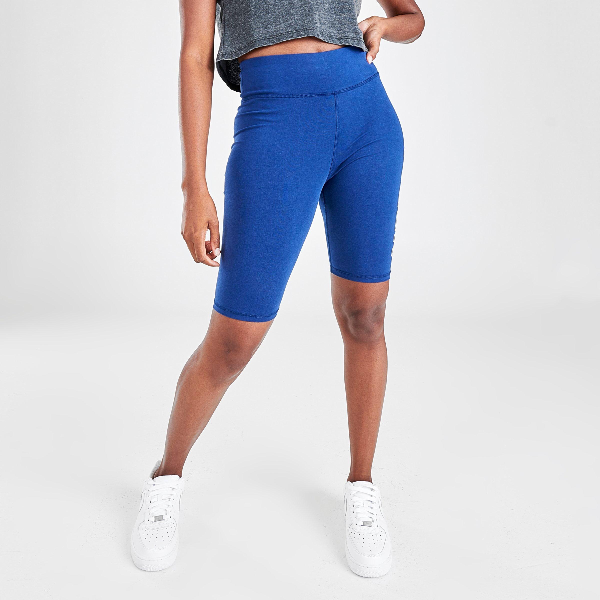 womens blue bike shorts