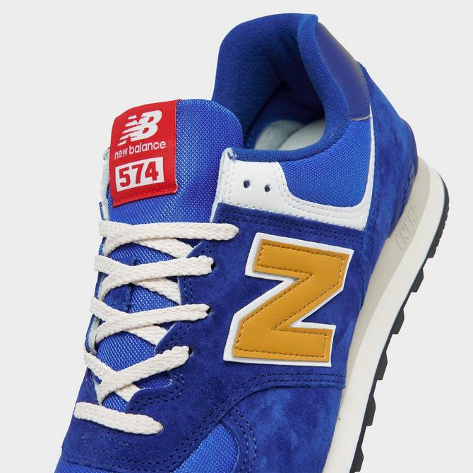 New balance 574 store blue gold