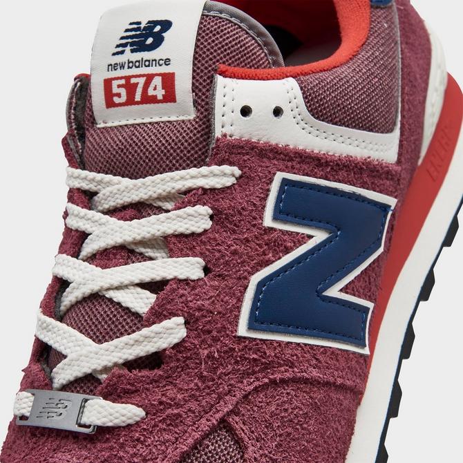 New balance 574 red on sale navy