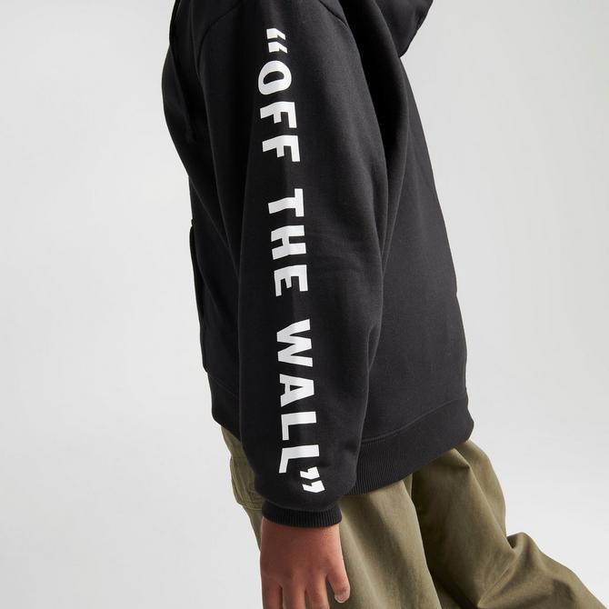 Vans overhead cheap checkerboard sleeve hoodie