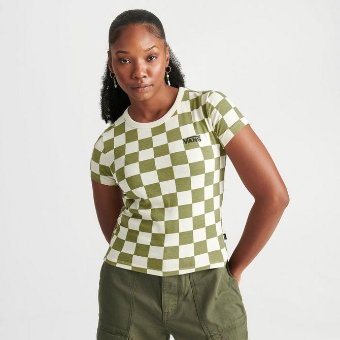 Women s Vans Checkerboard Mini T Shirt JD Sports