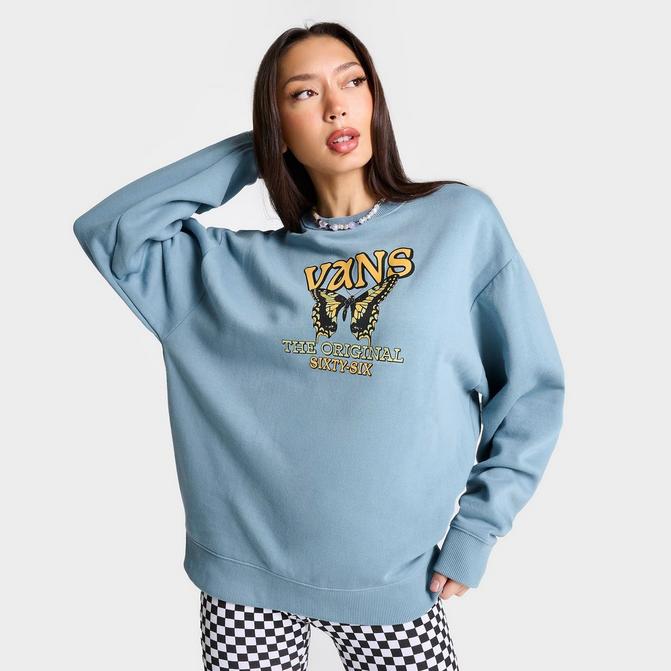 Women s Vans Natural Fly Butterfly Oversized Crewneck Sweatshirt