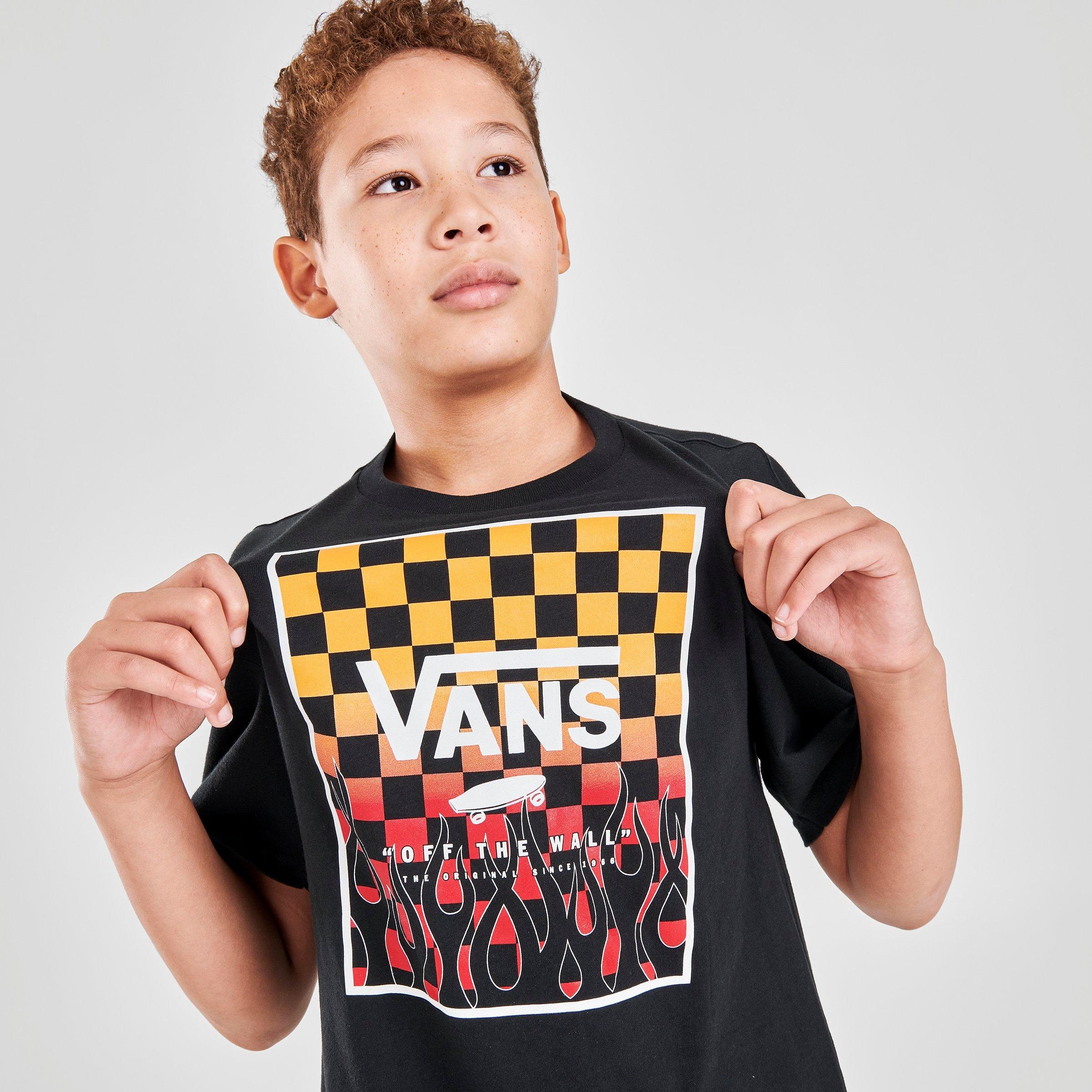 Boys' Vans Flame Box Print T-Shirt| JD 