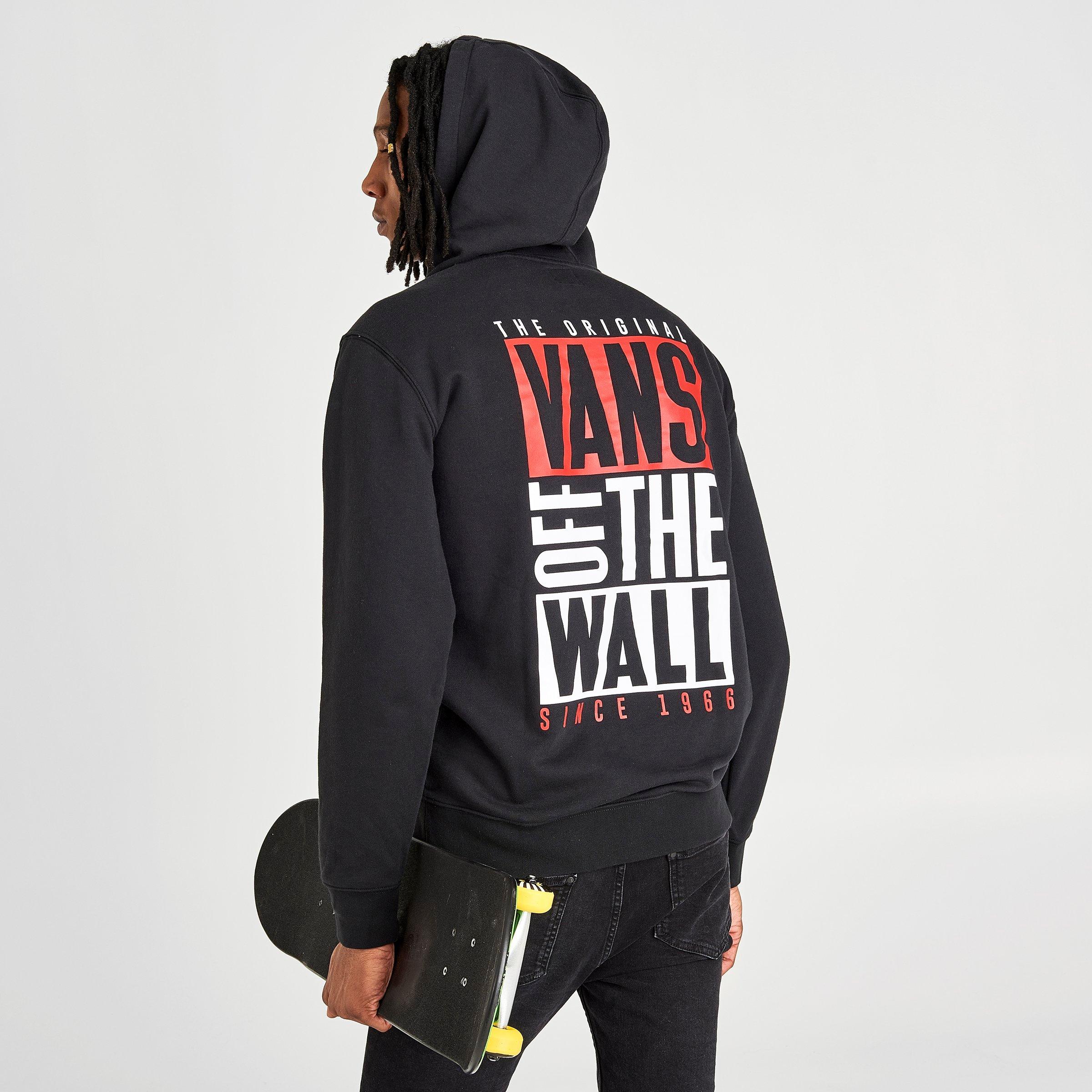 black and red vans hoodie