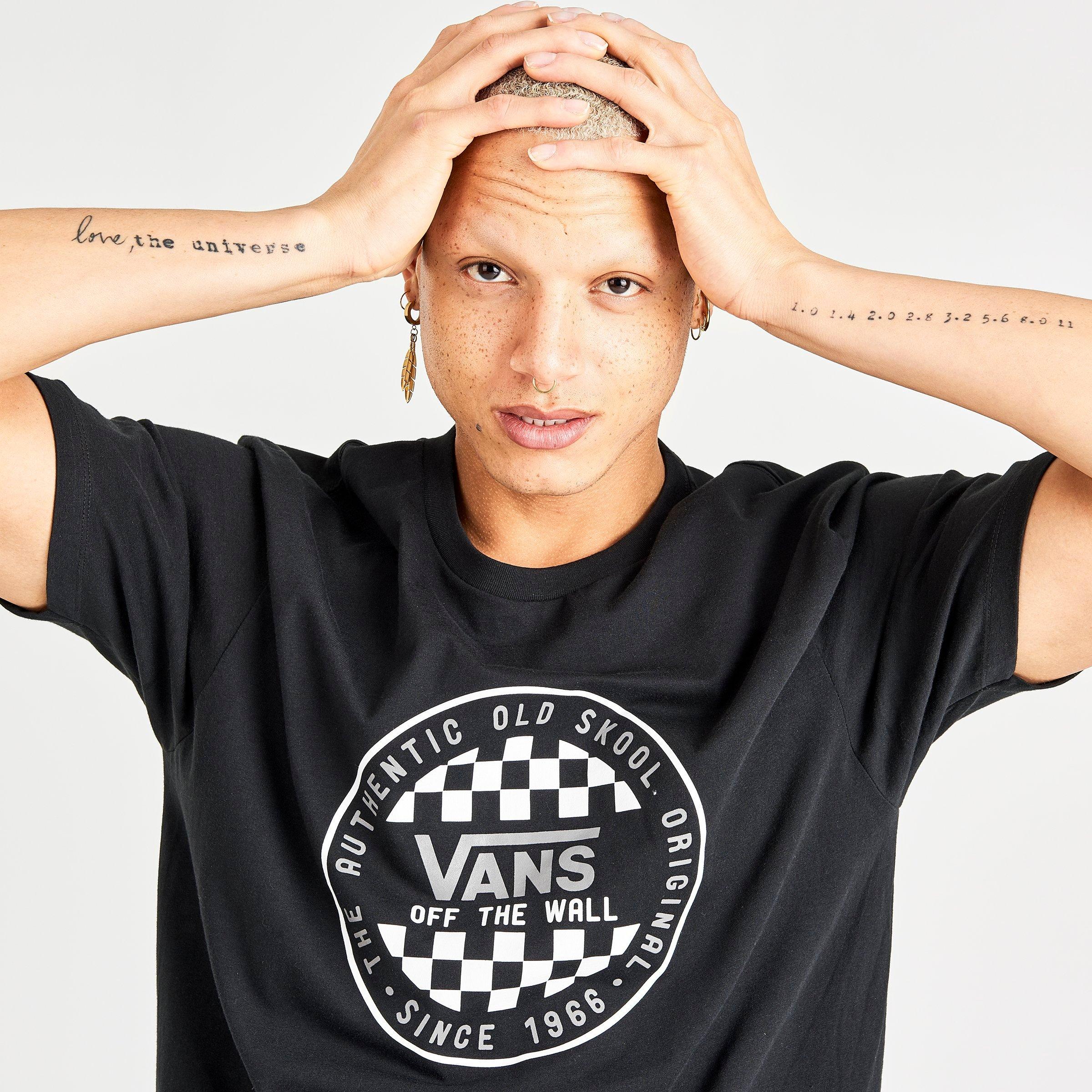 white checkered vans shirt