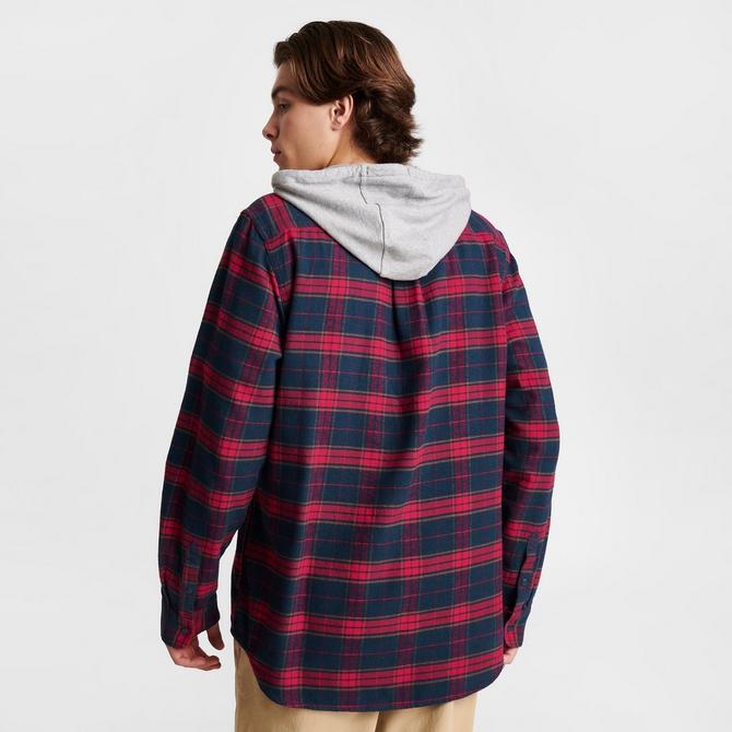 Men s Vans Parkway Hooded Long Sleeve Shirt