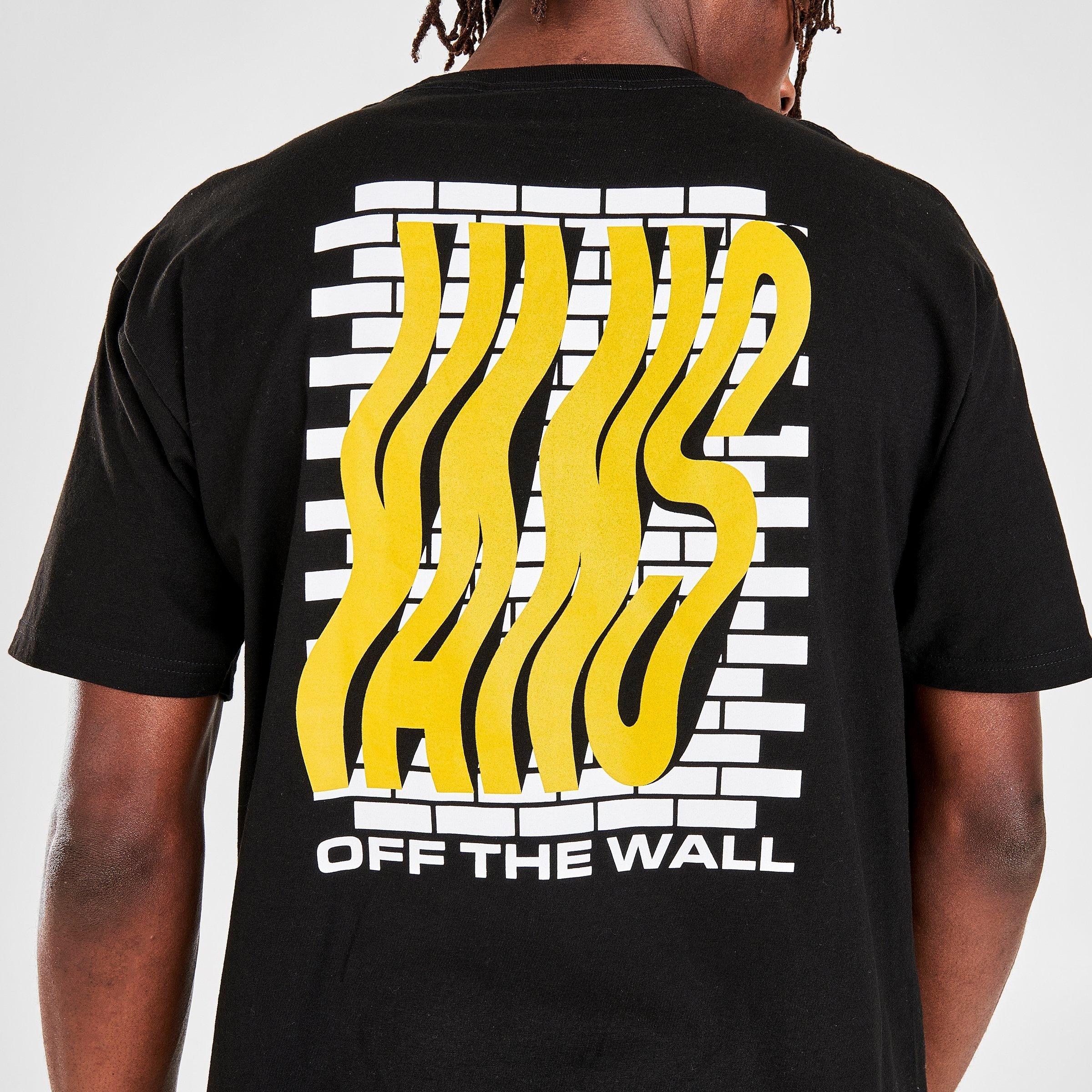 vans black and yellow shirt