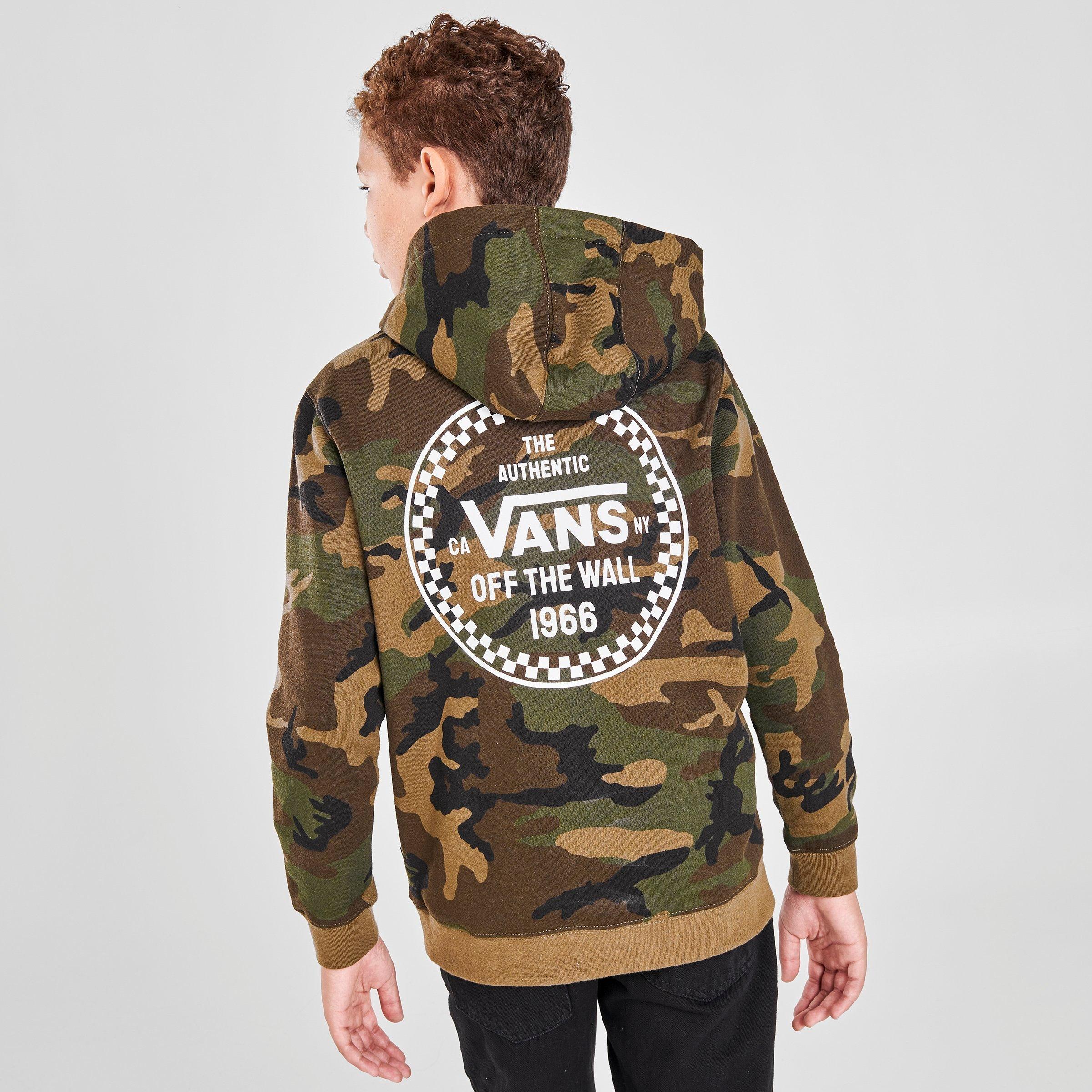 vans hoodie camo