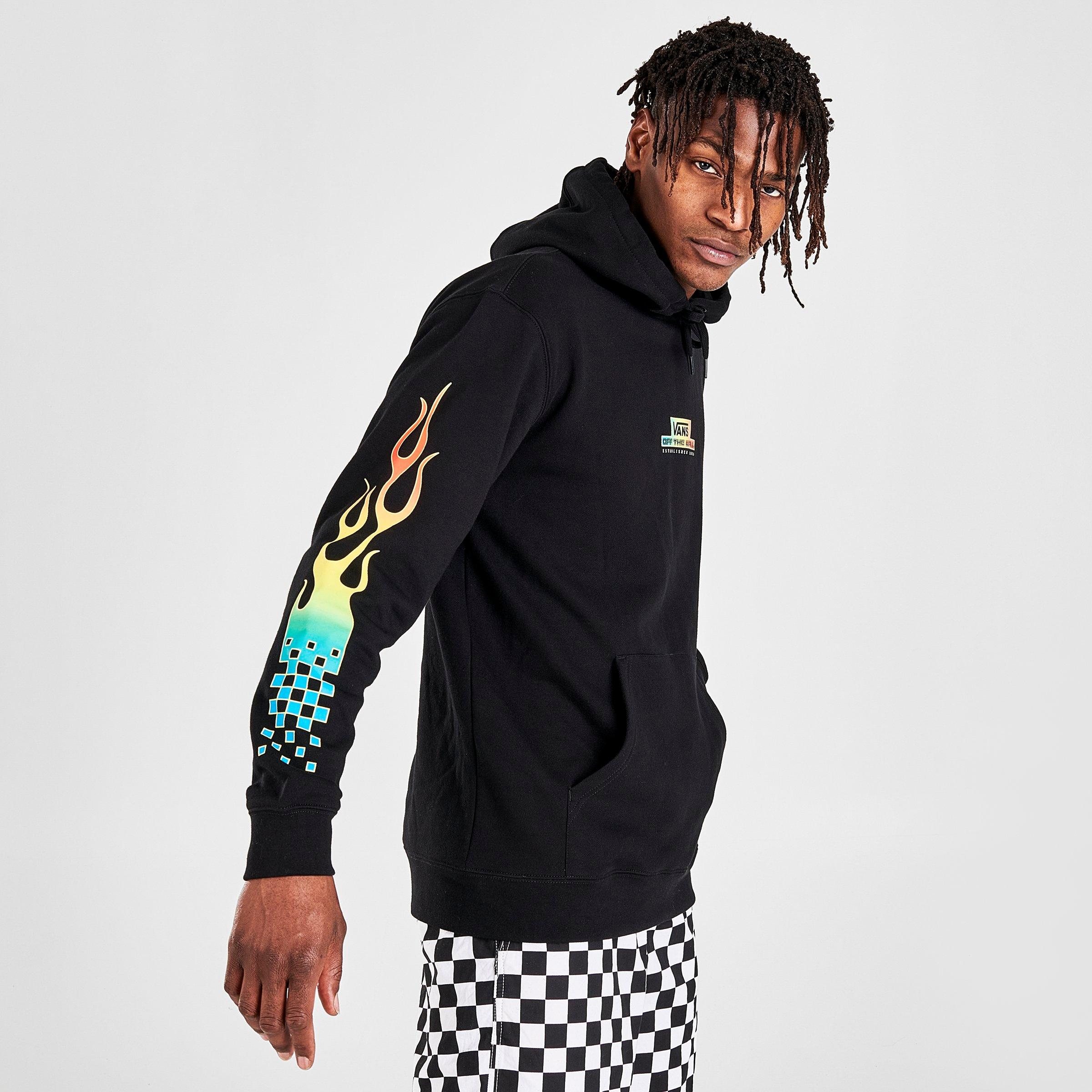 vans flame hoodie