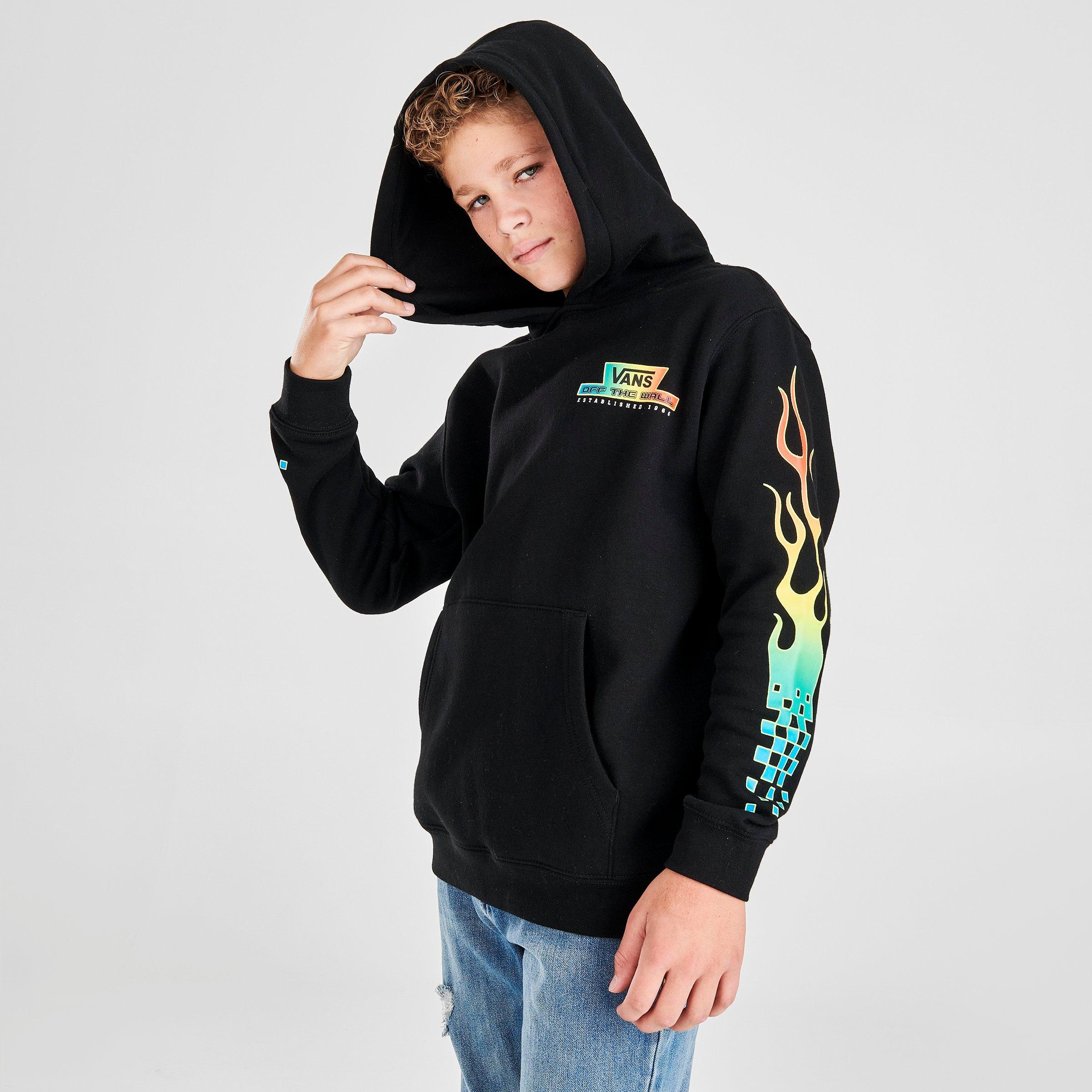 vans flame hoodie