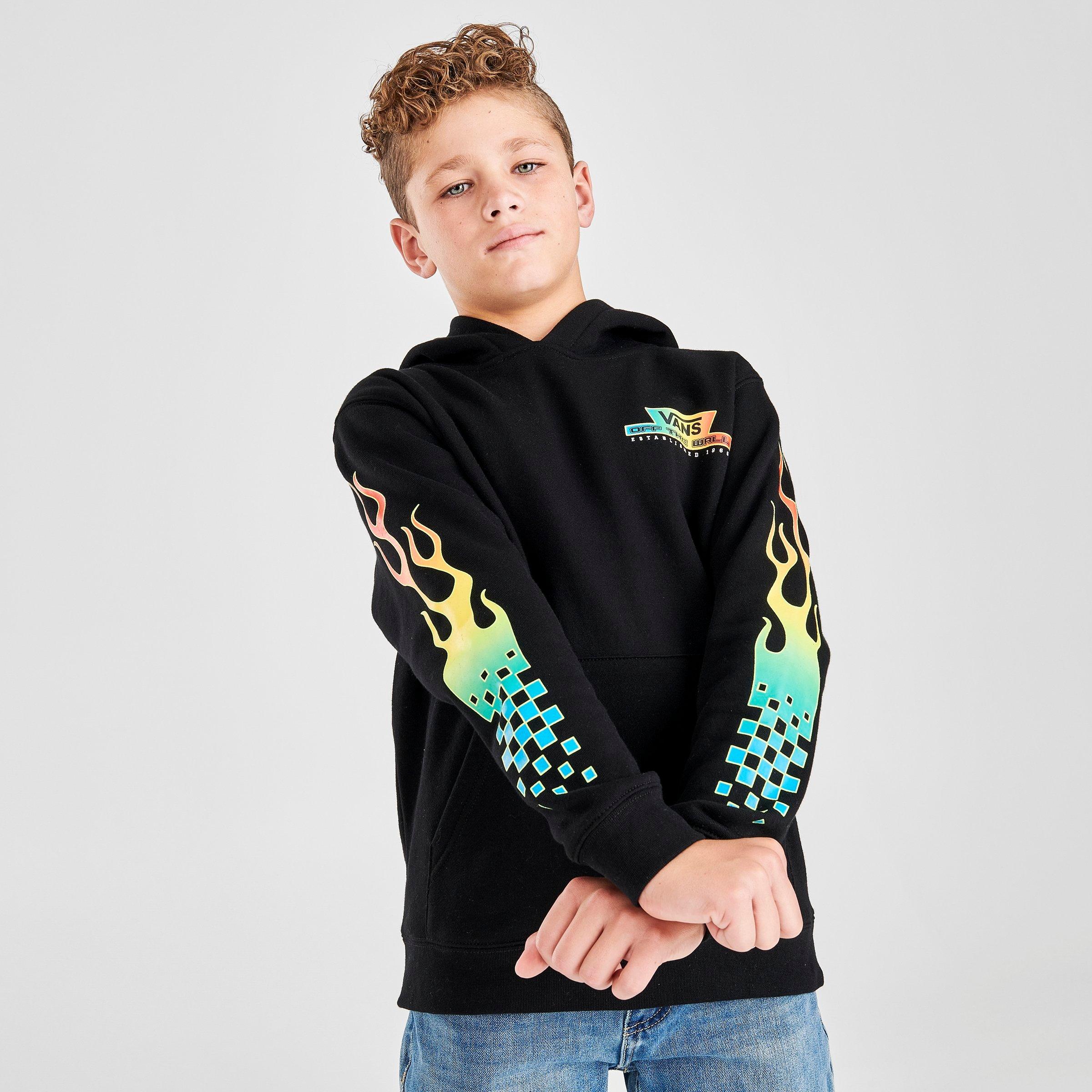 vans flame sweatshirt