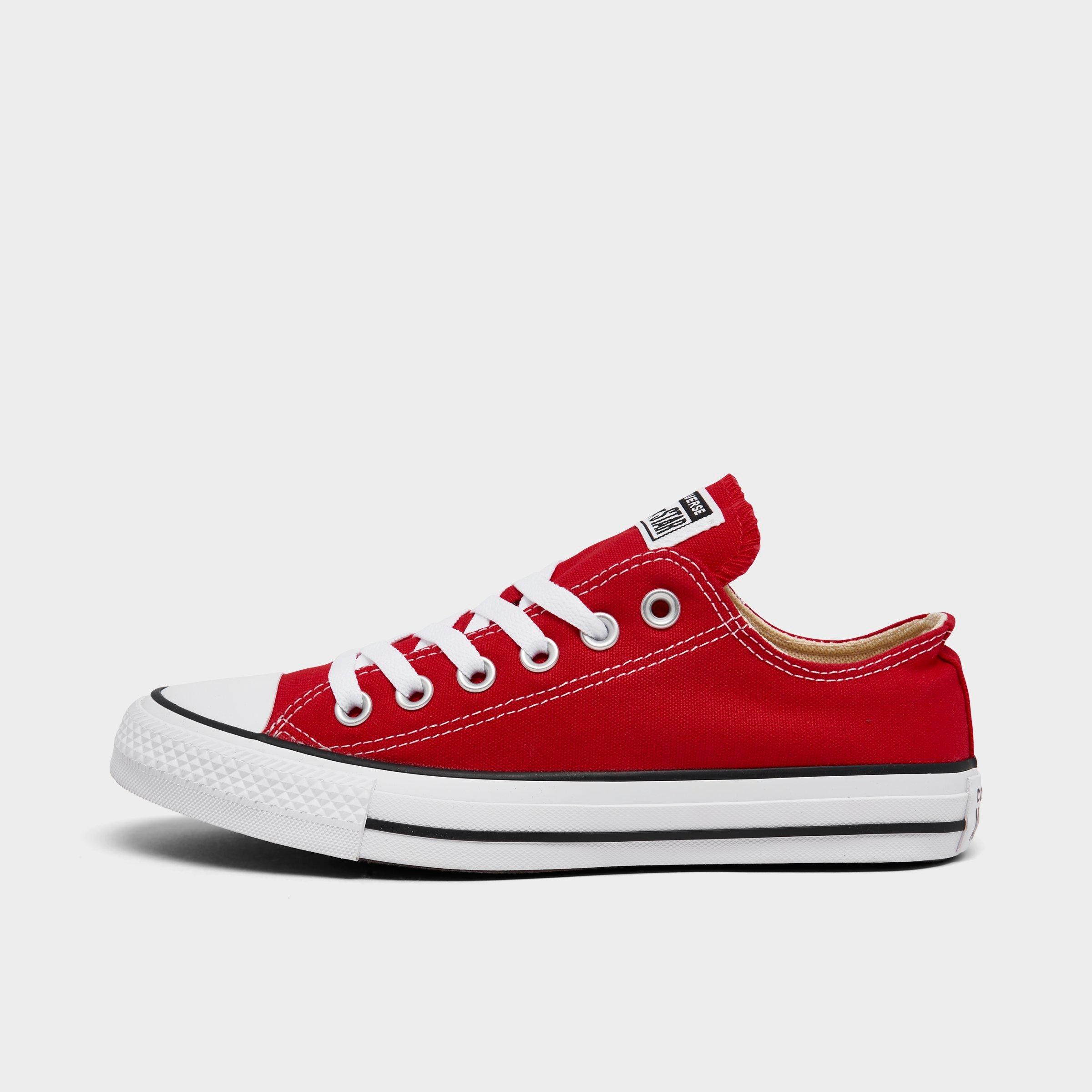 red women's converse shoes