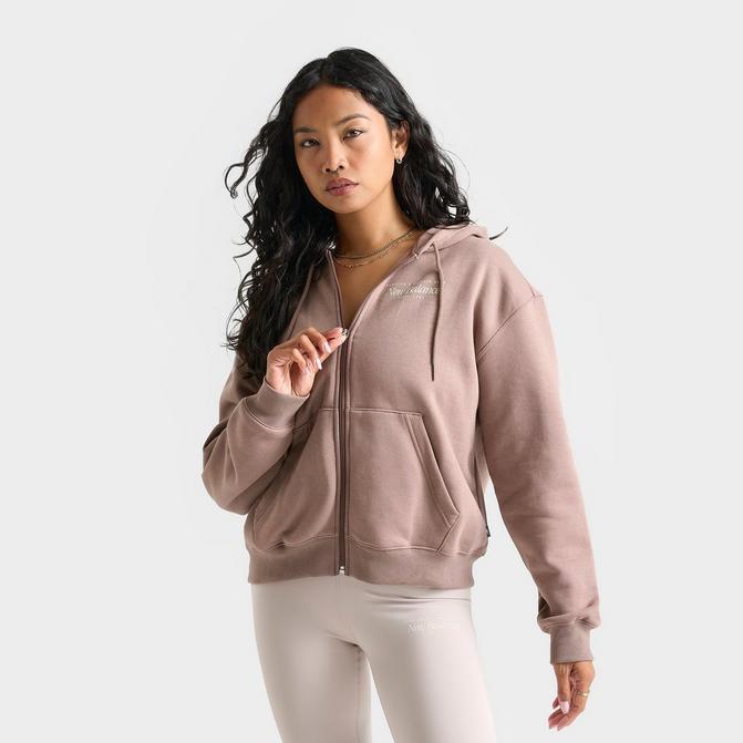 Women's New Balance Logo Full-Zip Hoodie| JD Sports